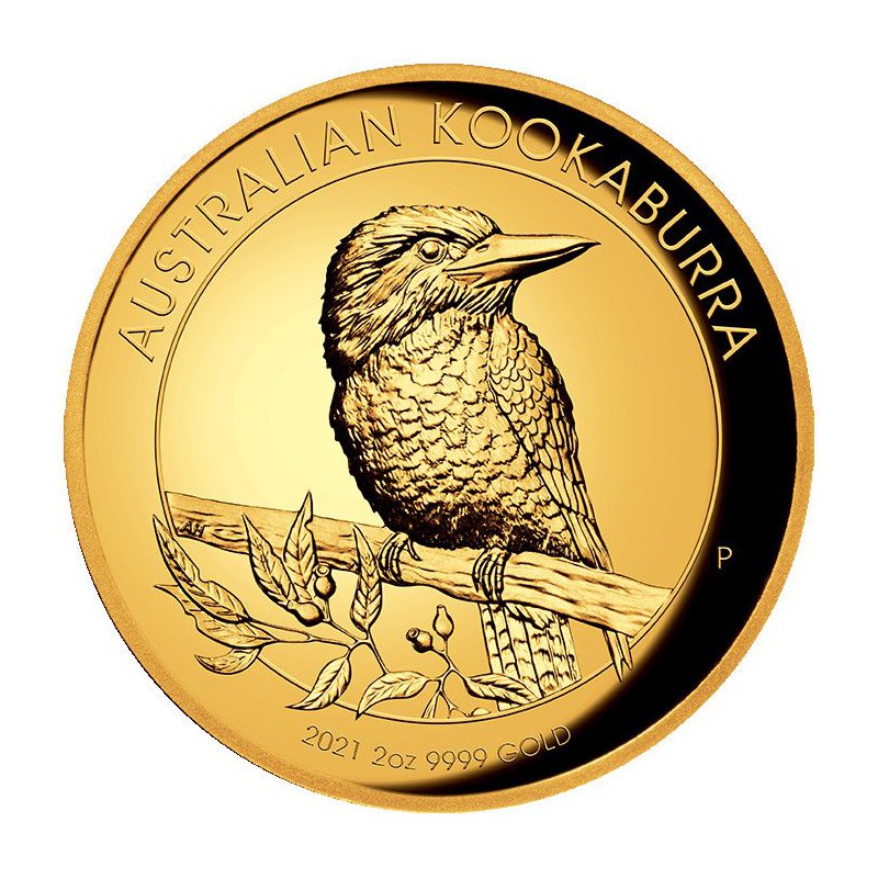 Perth Mint 2 Oz Gold KOOKABURRA 2021 200 Proof High Relief GOLDSILVER BE