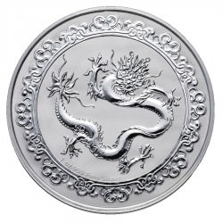 NIUE 1 oz silver Ceslestial GREEN DRAGON 2019 $2