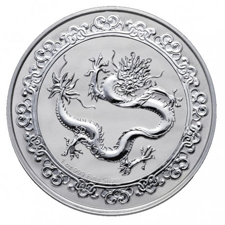 NIUE 1 oz silver Ceslestial GREEN DRAGON 2019 $2