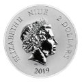 NIUE 1 oz silver Ceslestial GREEN DRAGON 2019 $2
