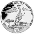 Wildlife 1 oz silver GIRAFFE 2020 Congo 20 Fr