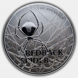 RAM MOST DANGEROUS 1 oz silver REDBACK SPIDER 2020 $1