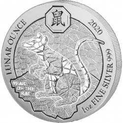 1 oz SILVER RWANDA PIG 2019