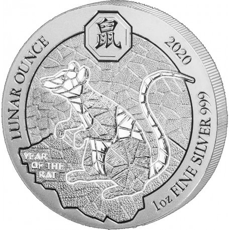 1 oz SILVER RWANDA PIG 2019
