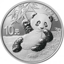 30 GR SILVER PANDA 2020 Yuan 10
