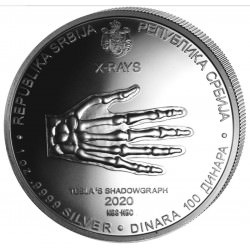 1 oz silver NIKOLA TESLA 2020 X-RAYS