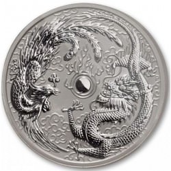 1 oz silver DRAGON & PHOENIX 2017 MINT ERROR