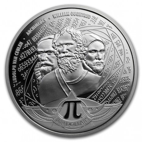 Solomon Islands 1 oz silver 3.14 NUMBER PI 2020 BU $3.14