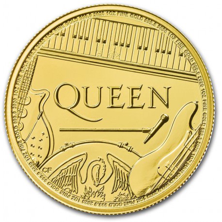 u.k. 1 oz GOLD Music Legends 2020 BU £100 QUEEN