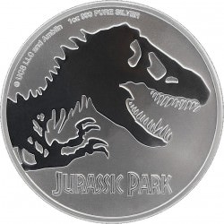 NIUE 1 oz silver JURASSIC PARK 2020 BU $2