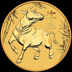 PM Lunar 3 Mouse 1/4 oz GOLD 2020 BU $25 Australia