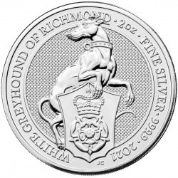U.K. 2 oz silver QUEEN'S BEAST 2020 The WHITE HORSE OF HANOVER £5