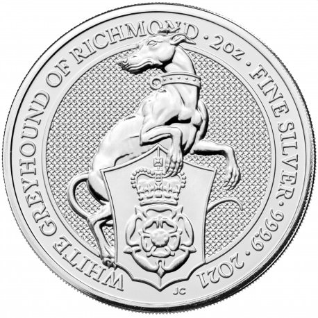 U.K. 2 oz silver QUEEN'S BEAST 2020 The WHITE HORSE OF HANOVER £5