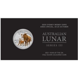 Sydney Money Expo Special 2020 Year of the Mouse 1/4oz Silver Coloured Coin