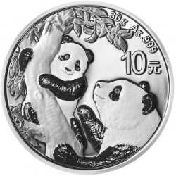 30 GR SILVER PANDA 2020 Yuan 10