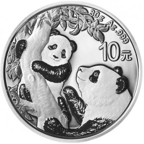 30 GR SILVER PANDA 2020 Yuan 10