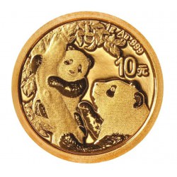 Gold CHINA PANDA 1 GR 2020 YUAN 10