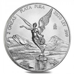 MEXICO 2 oz silver LIBERTAD 2020 