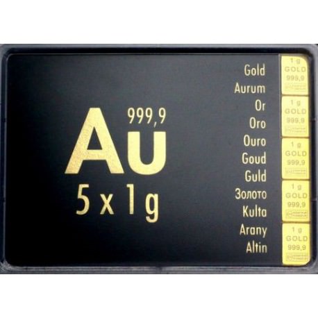 5 gr COMBIBAR GOLD - 5 x 1gr