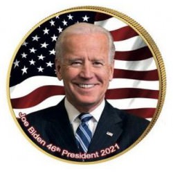 JO BIDEN $0.25 gilded