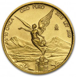 1/10 oz gold LIBERTAD 2015 BU