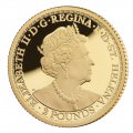 ST HELENA 1/4 oz GOLD UNA and the LION 2021 £2 PROOF