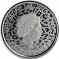 1 oz silver 5 CEDIS Ghana LEOPARD 2019