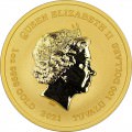 PM 1 oz GOLD GODS OF OLYMPUS 2021 ZEUS BU $100 MINTAGE 100