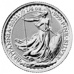 UK 1/4 oz silver BRITANNIA 2023 P50 BU