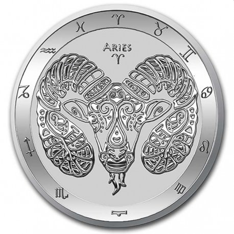 Tokelau 1 oz silver ZODIAC SERIES 2021 CANCER $5 BU