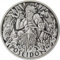 PM 5 oz silver GODS OF OLYMPUS 2021 ZEUS ANTIQUED $1 MINTAGE 50 !