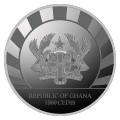 Ghana 1 kilo silver WOOLLY MAMMOTH 2019 BU 1000 CEDIS