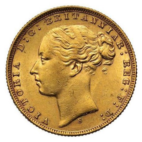 FULL GOLD SOVEREIGN 1884