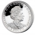 ST HELENA 1 oz silver UNA and the LION 2021 PROOF £1 
