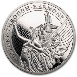 1 oz platinum St Helena Queen's Virtues 2021 Victory