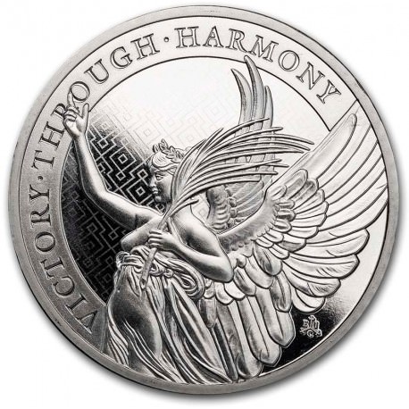 1 oz platinum St Helena Queen's Virtues 2021 Victory