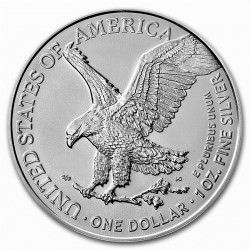 1 oz silver U.S. Silver EAGLE 2021 $1 TYPE 2