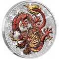 PM 1 oz silver SINGLE DRAGON 2021 $1 bu CHINESE MYTHS & LEGENDS