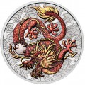 PM 1 oz silver SINGLE DRAGON 2021 $1 bu CHINESE MYTHS & LEGENDS