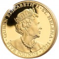 ST HELENA 1 oz GOLD The QUEEN'S VIRTUES VICTORY 2021 £100 proof VICTORIA CONCORDIA CRESCIT