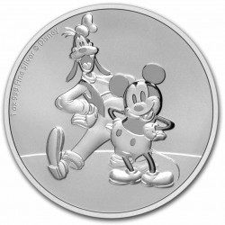 NIUE 1 oz silver MICKEY & PLUTO 2020 $2