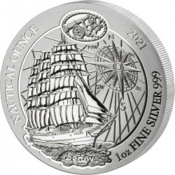 1 oz SILVER RWANDA NAUTICAL SEDOV 2021 Amafranga 50