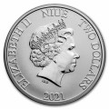 Niue 1 oz silver PIRATES OF THE CARIBBEAN 2021 $2 Black Pearl