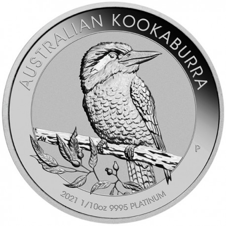 Perth Mint 1/10 oz PLATINUM KOOKABURRA 2021 BU $15