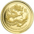 Samoa 1 oz gold DRAGON 2024 Proof Like Coa + box