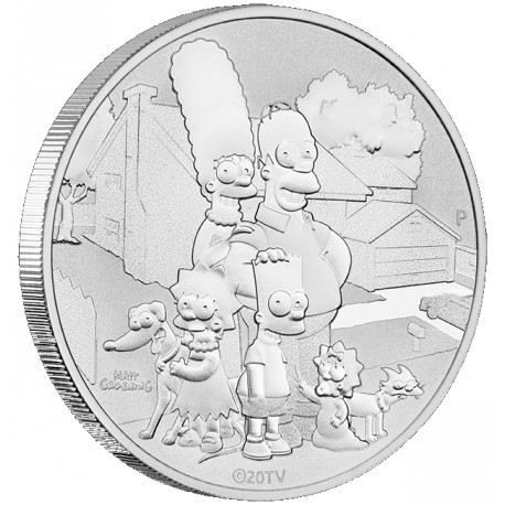 Perth Mint 1 oz silver BART SIMPSON 2020 $1 BU