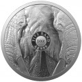1 oz silver SAM BIG FIVE 2 ELEPHANT 2021 Rand 5 BU