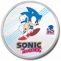 1 oz silver 35th Anniversary SONIC the Hedgehog 2021 $2 BU COLOURED