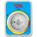 1 oz silver 35th Anniversary SONIC the Hedgehog 2021 $2 BU COLOURED