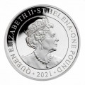 1 oz silver MODERN CHINESE TRADE DOLLAR St HELENA 2021 £1 Proof Box + Coa